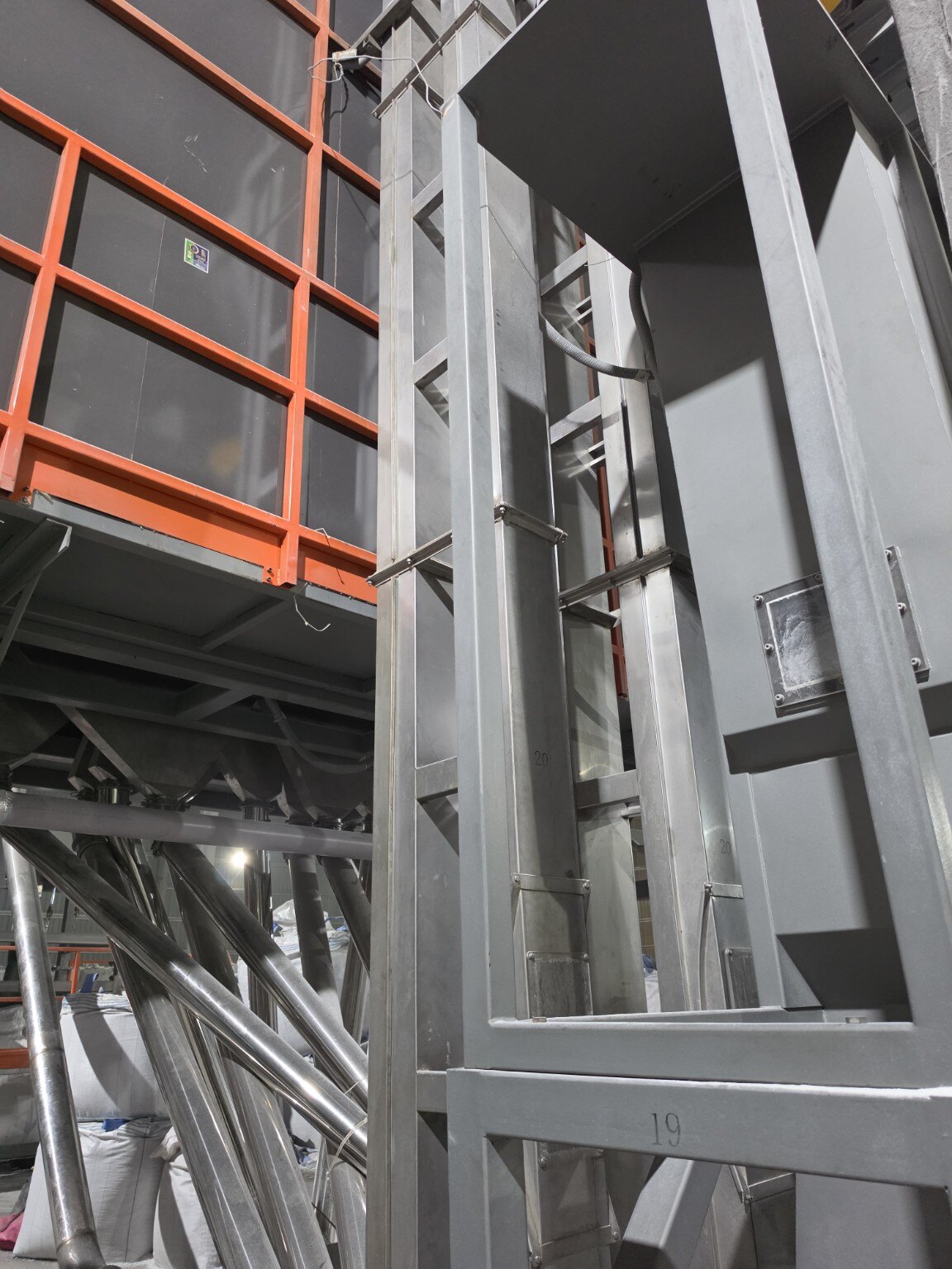 EcoTech material transfer machinery at the Lahore factory